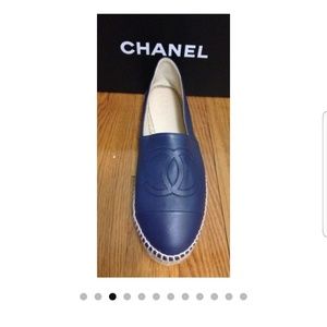 Navy Chanel Espadrilles
